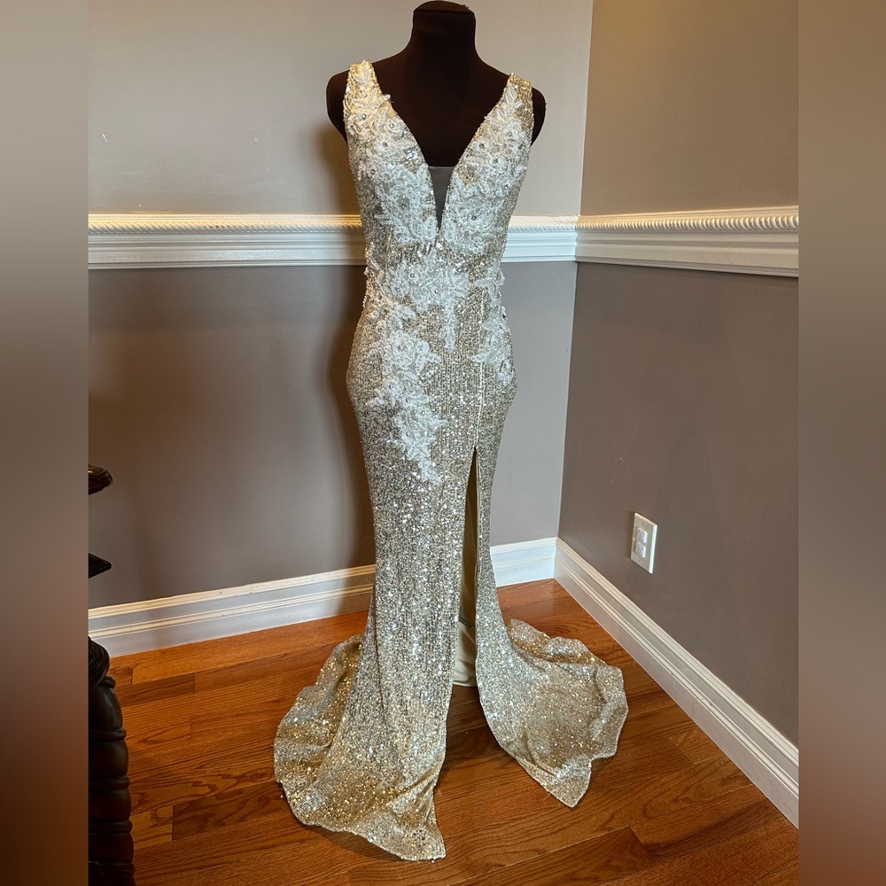 Gold Sequin Gown